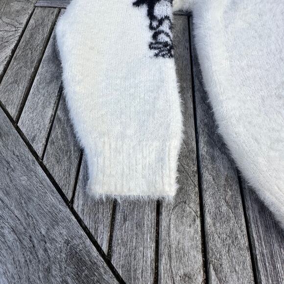 Sanrio Badtz Maru Forever 21 Hello Kitty Sweater Womens 3X Ivory NWOT Oversized - Picture 4 of 16